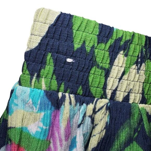 Aéropostale Floral Tiered Ruffle Skirt Flowy Tropical Beachy Mini Women’s Size M - Picture 4 of 6